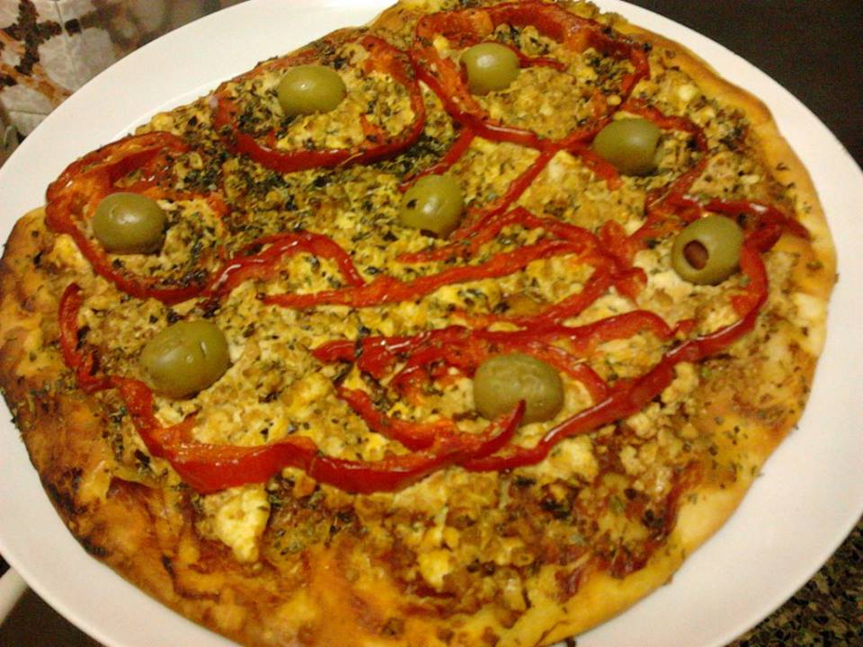 Pizza de Pimento Vermelho