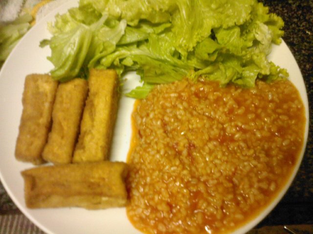 Barrinhas panadas de tofu